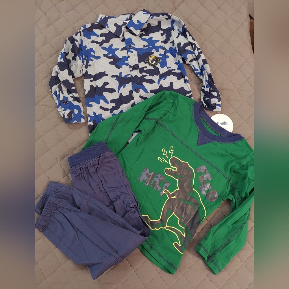 Green and Blue Dinosaur Kids Set